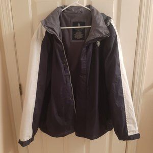 U.S. Polo Assn. Lined Winter Jacket, Blue and White, XXL